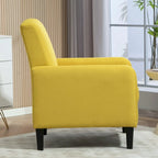 Poltrona d'Appoggio Multicolore, Imbottita, Struttura in Legno Massello, 1 Posto