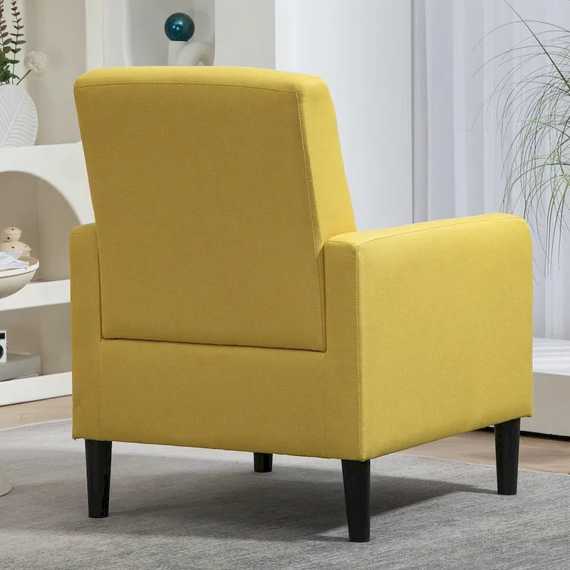 Poltrona d'Appoggio Multicolore, Imbottita, Struttura in Legno Massello, 1 Posto