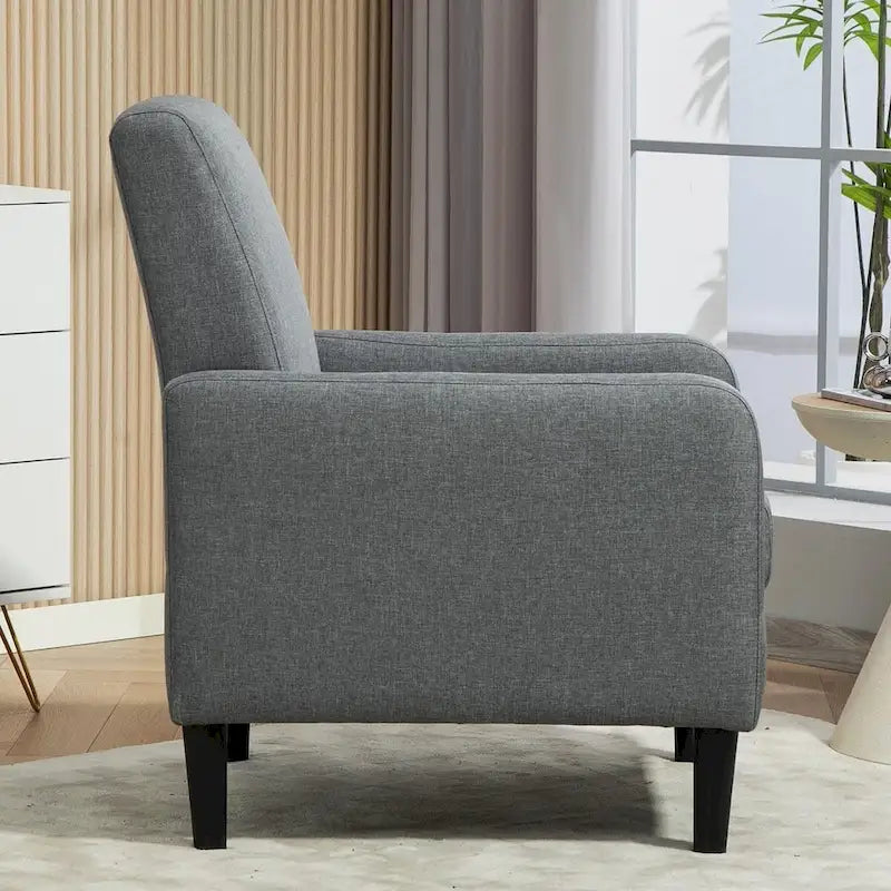 Poltrona d'Appoggio Multicolore, Imbottita, Struttura in Legno Massello, 1 Posto