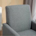 Poltrona d'Appoggio Multicolore, Imbottita, Struttura in Legno Massello, 1 Posto