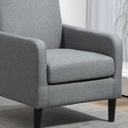Poltrona d'Appoggio Multicolore, Imbottita, Struttura in Legno Massello, 1 Posto