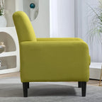 Poltrona d'Appoggio Multicolore, Imbottita, Struttura in Legno Massello, 1 Posto